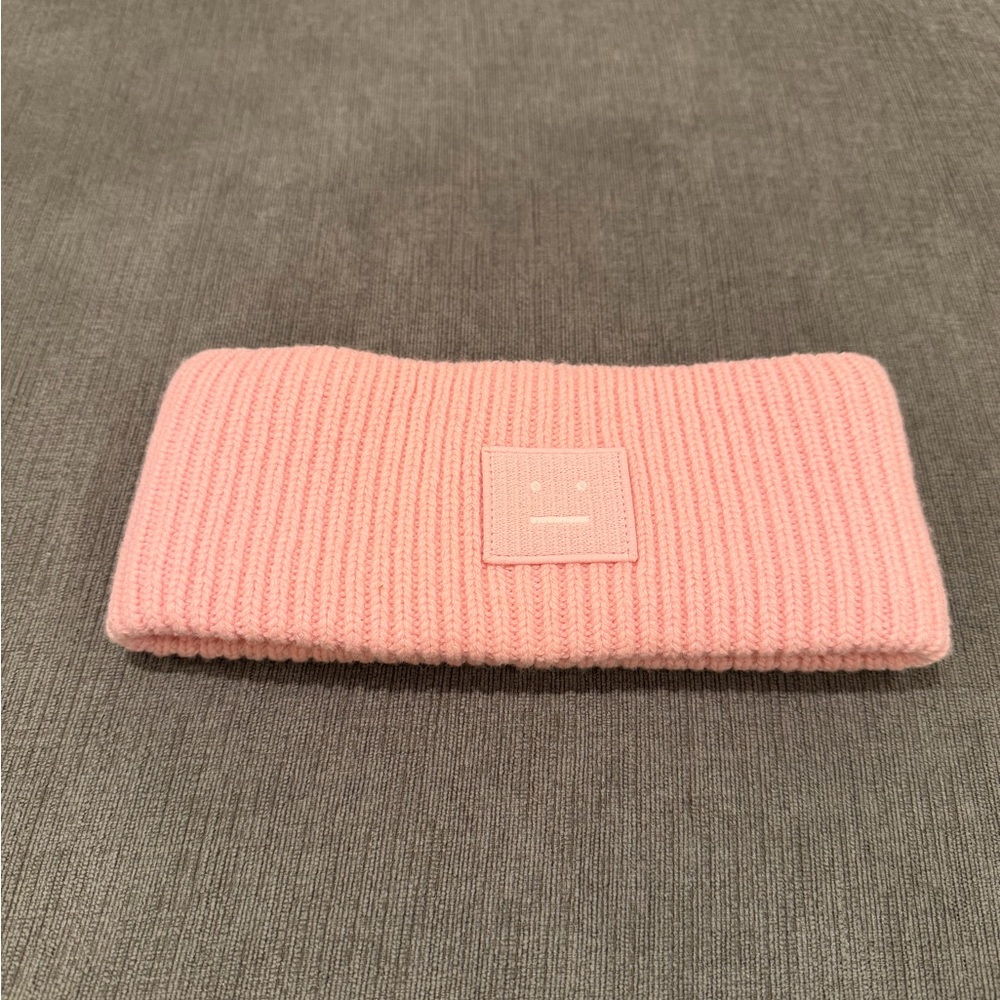 Acne Studios Pink Knit Kory Ribbed Headband